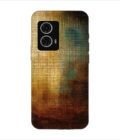 Printed Back Covers Motorola Moto G24 Power close up painting golden blue background