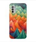 Printed Back Covers Motorola Moto G31 close up painting mountain range with sky background