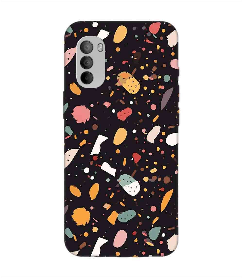 Printed Back Covers Motorola Moto G31 close up pattern different types food