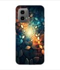 Printed Back Covers Motorola Moto G34 5Gp 1 close up mosaic rocks stones with light shining through