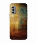 Printed Back Covers Motorola Moto G40 Fusion close up painting golden blue background
