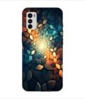 Printed Back Covers Motorola Moto G42 close up mosaic rocks stones with light shining through