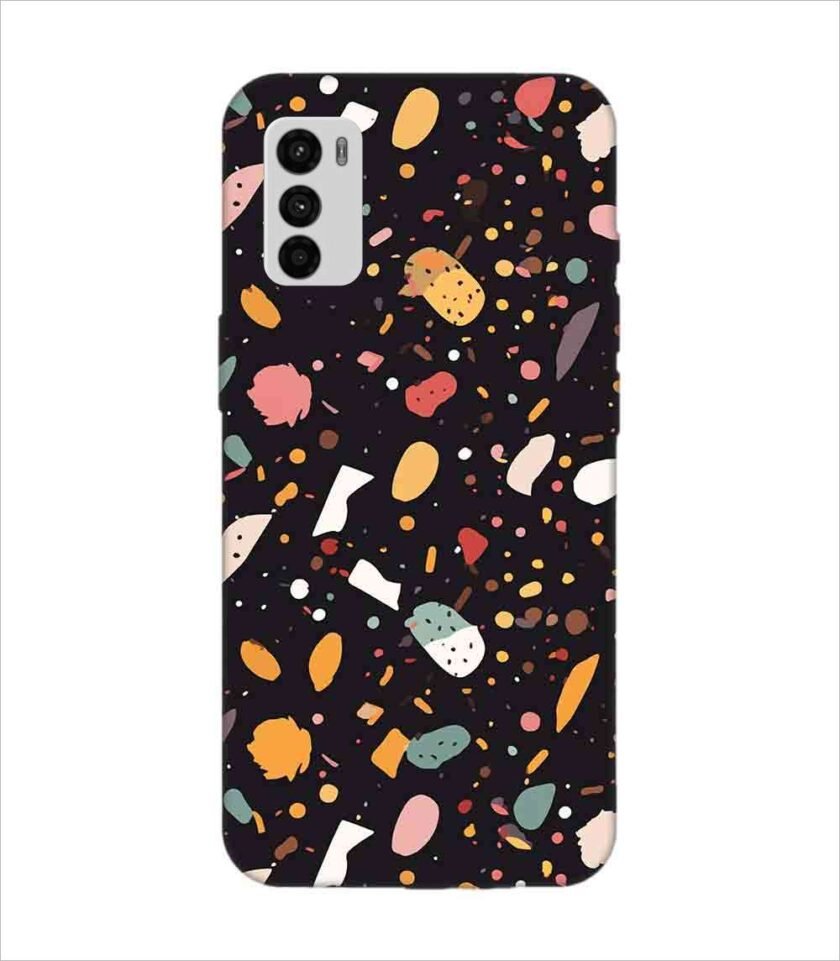 Printed Back Covers Motorola Moto G42 close up pattern different types food
