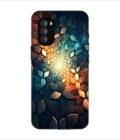 Printed Back Covers Motorola Moto G51 5G close up mosaic rocks stones with light shining through