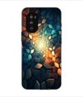 Printed Back Covers Motorola Moto G52 close up mosaic rocks stones with light shining through