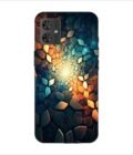 Printed Back Covers Motorola Moto G54 5G close up mosaic rocks stones with light shining through