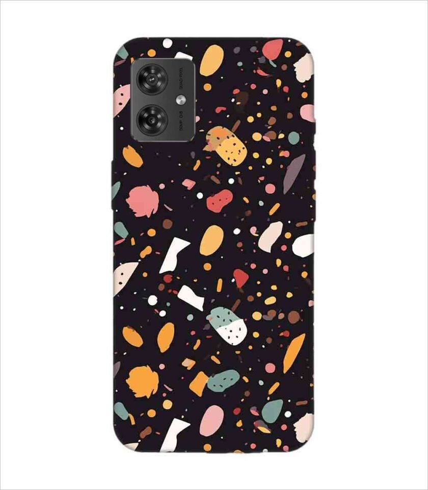 Printed Back Covers Motorola Moto G54 5G close up pattern different types food