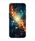 Printed Back Covers Motorola Moto G6 Plus close up mosaic rocks stones with light shining through