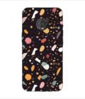 Printed Back Covers Motorola Moto G6 Plus close up pattern different types food