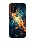 Printed Back Covers Motorola Moto G71 5G close up mosaic rocks stones with light shining through