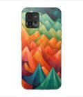 Printed Back Covers Motorola Moto G72 close up painting mountain range with sky background