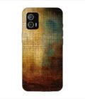 Printed Back Covers Motorola Moto G73 5G close up painting golden blue background