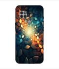 Printed Back Covers Motorola Moto G9 Power close up mosaic rocks stones with light shining through