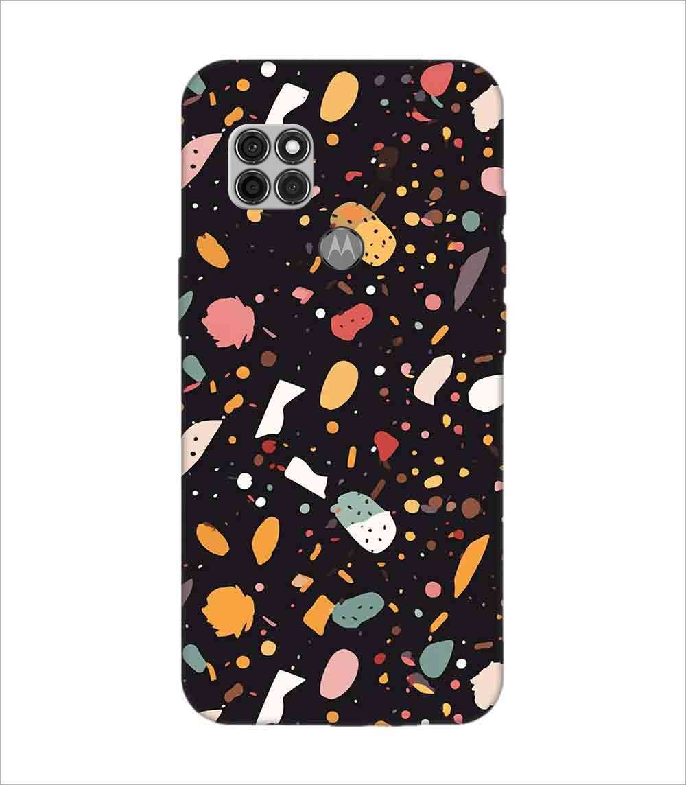Printed Back Covers Motorola Moto G9 Power close up pattern different types food