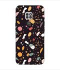 Printed Back Covers Motorola Moto G9 close up pattern different types food