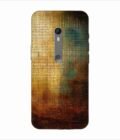 Printed Back Covers Motorola Moto X close up painting golden blue background