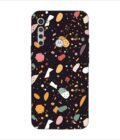 Printed Back Covers Motorola One Fusion Plus close up pattern different types food
