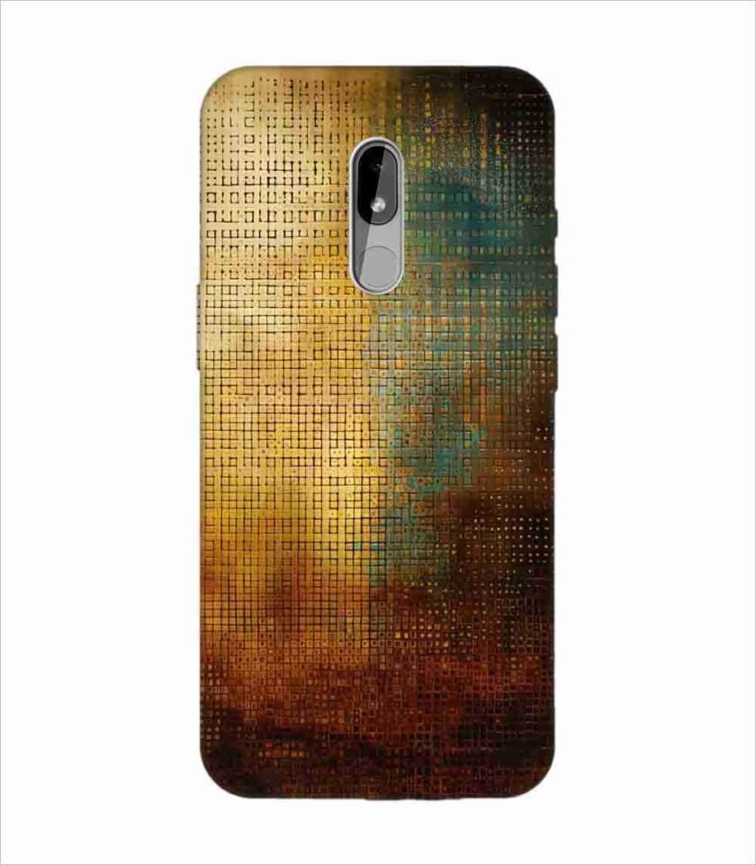 Printed Back Covers Nokia 3 close up painting golden blue background