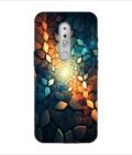 Printed Back Covers Nokia 5 close up mosaic rocks stones with light shining through