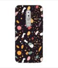 Printed Back Covers Nokia 5 close up pattern different types food