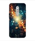 Printed Back Covers Nokia 6 close up mosaic rocks stones with light shining through
