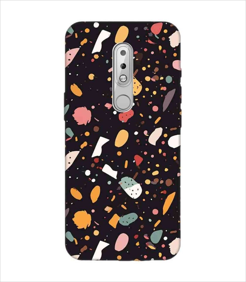Printed Back Covers Nokia 6 close up pattern different types food
