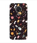 Printed Back Covers Nokia 7 close up pattern different types food