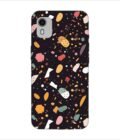 Printed Back Covers Nokia C12 close up pattern different types food