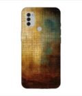 Printed Back Covers Nokia C31 close up painting golden blue background