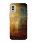 Printed Back Covers Nokia C32 close up painting golden blue background