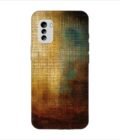 Printed Back Covers Nokia G60 5G close up painting golden blue background