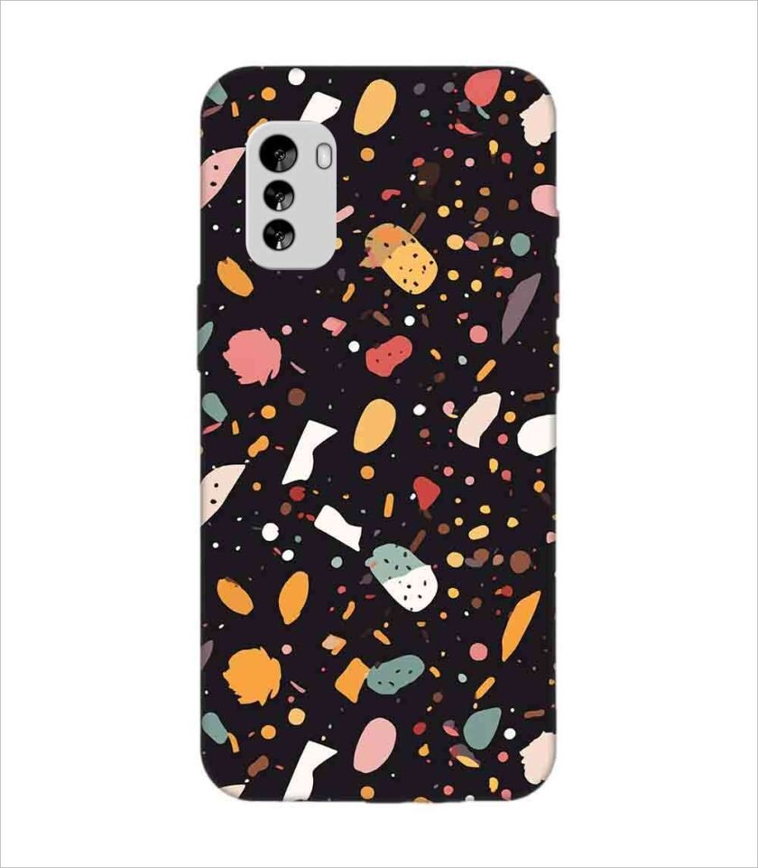 Printed Back Covers Nokia G60 5G close up pattern different types food