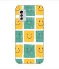 Printed Back Covers Nokia G60 5G close up pattern smiley faces white background