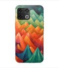 Printed Back Covers Oneplus 10 Pro 5G close up painting mountain range with sky background