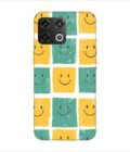 Printed Back Covers Oneplus 10 Pro 5G close up pattern smiley faces white background