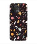 Printed Back Covers Oneplus 10T 5G close up pattern different types food