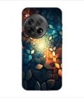 Printed Back Covers Oneplus 12 5G close up mosaic rocks stones with light shining through