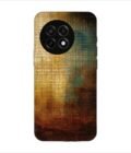 Printed Back Covers Oneplus 13R 5G close up painting golden blue background
