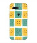 Printed Back Covers Oneplus 5T close up pattern smiley faces white background