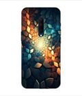 Printed Back Covers Oneplus 7T Pro close up mosaic rocks stones with light shining through