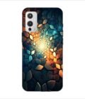 Printed Back Covers Oneplus 9 5G close up mosaic rocks stones with light shining through