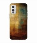 Printed Back Covers Oneplus 9 5G close up painting golden blue background