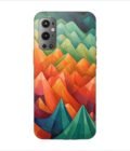 Printed Back Covers Oneplus 9 Pro 5G close up painting mountain range with sky background