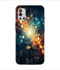 Printed Back Covers Oneplus 9R 5G close up mosaic rocks stones with light shining through