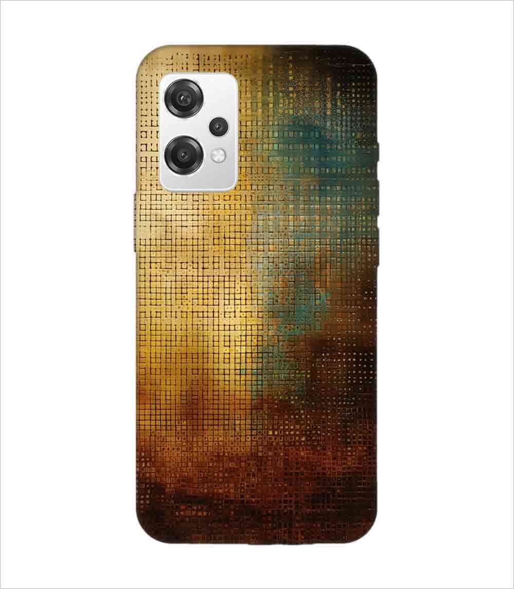 Printed Back Covers Oneplus Nord Ce 2 Lite 5G close up painting golden blue background