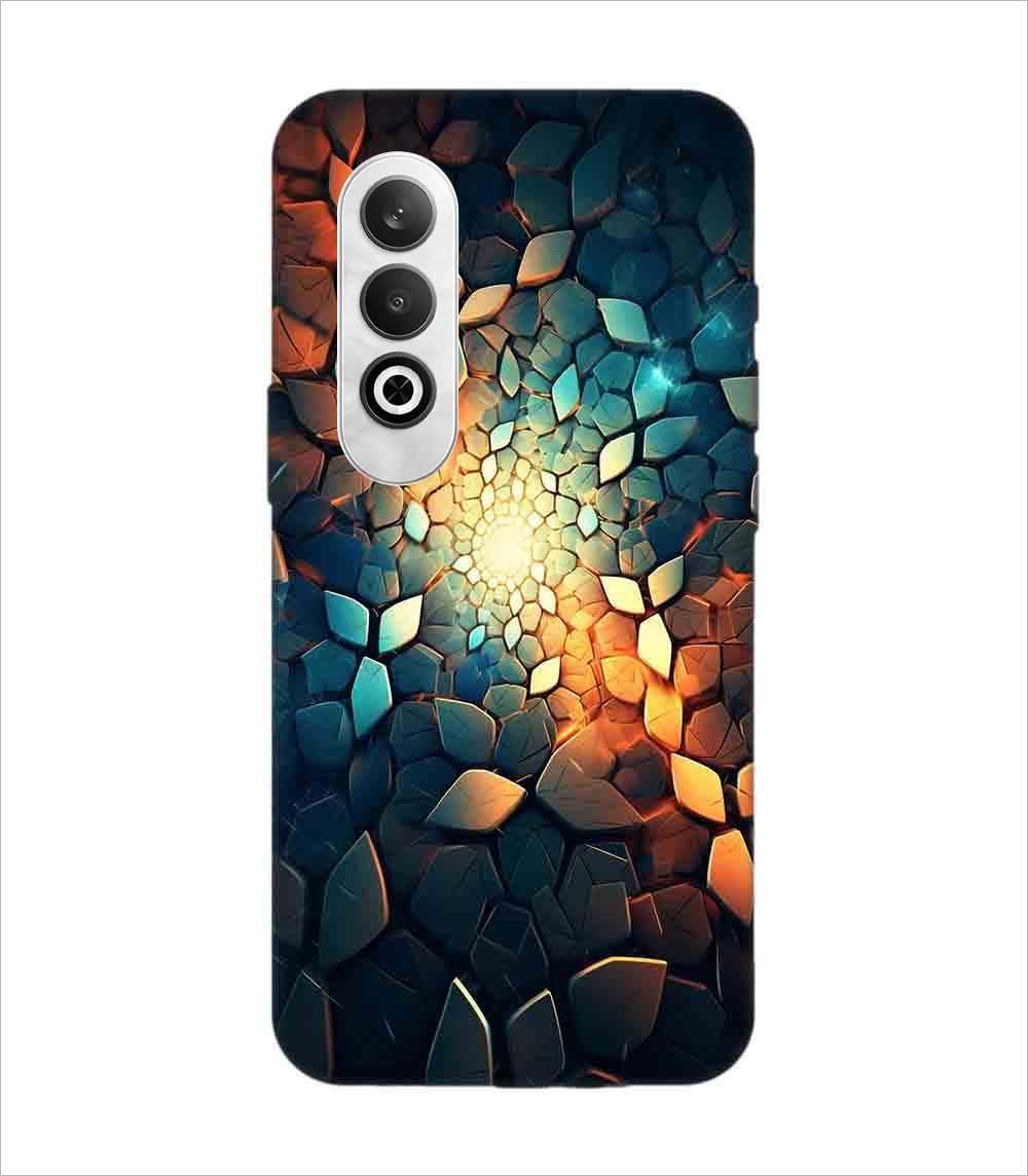 Printed Back Covers Oneplus Nord Ce 4 5G close up mosaic rocks stones with light shining through