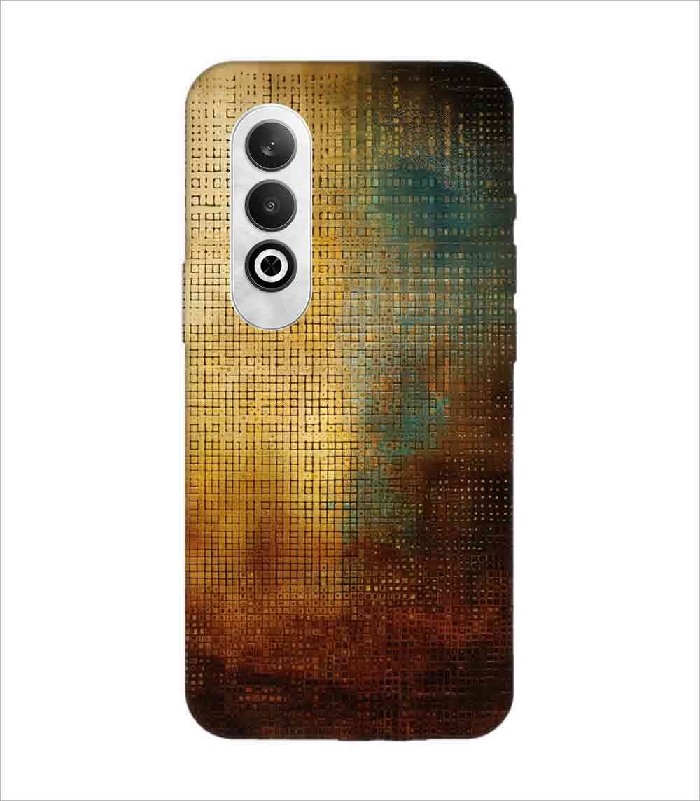 Printed Back Covers Oneplus Nord Ce 4 5G close up painting golden blue background