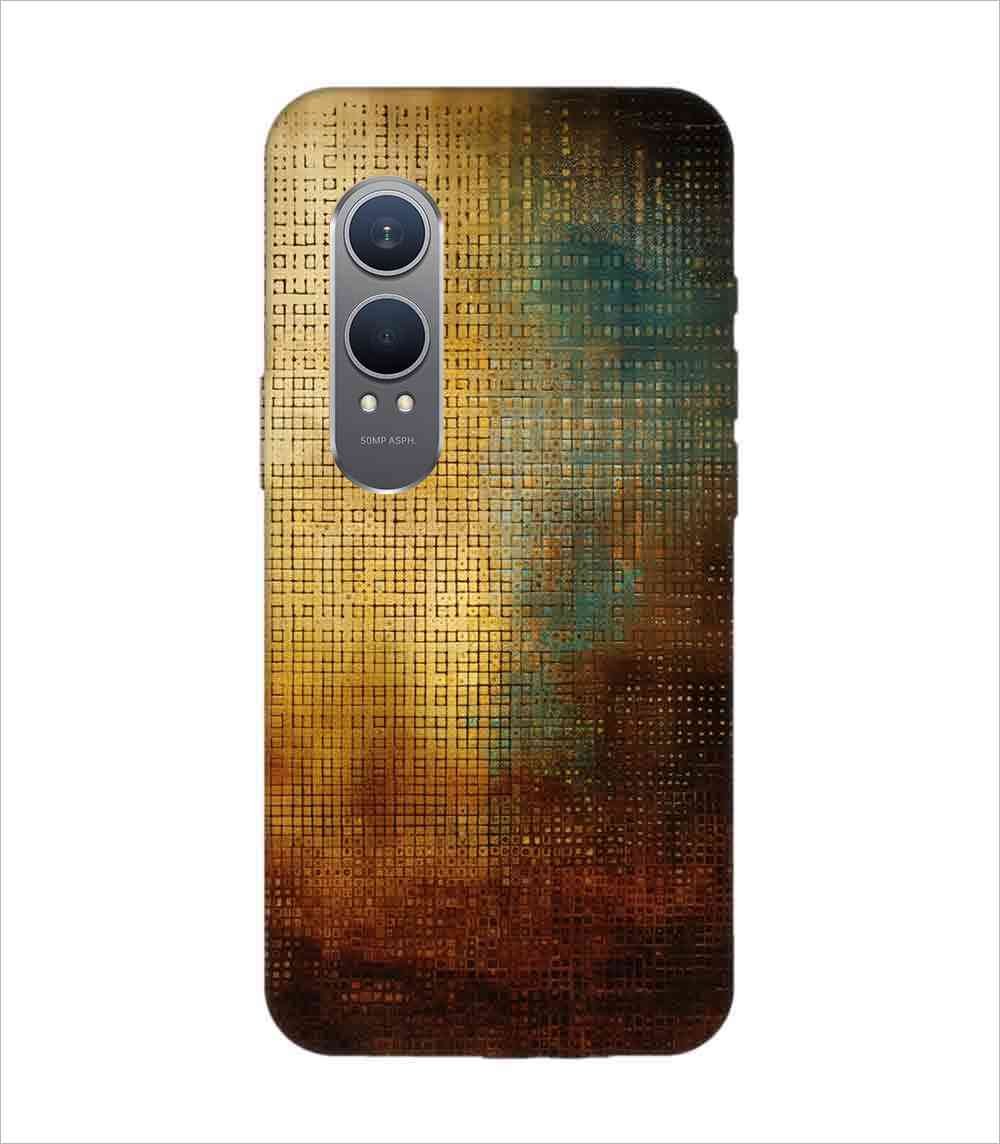 Printed Back Covers Oneplus Nord Ce 4 Lite 5G close up painting golden blue background