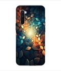 Printed Back Covers Oneplus Nord close up mosaic rocks stones with light shining through