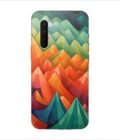 Printed Back Covers Oneplus Nord close up painting mountain range with sky background